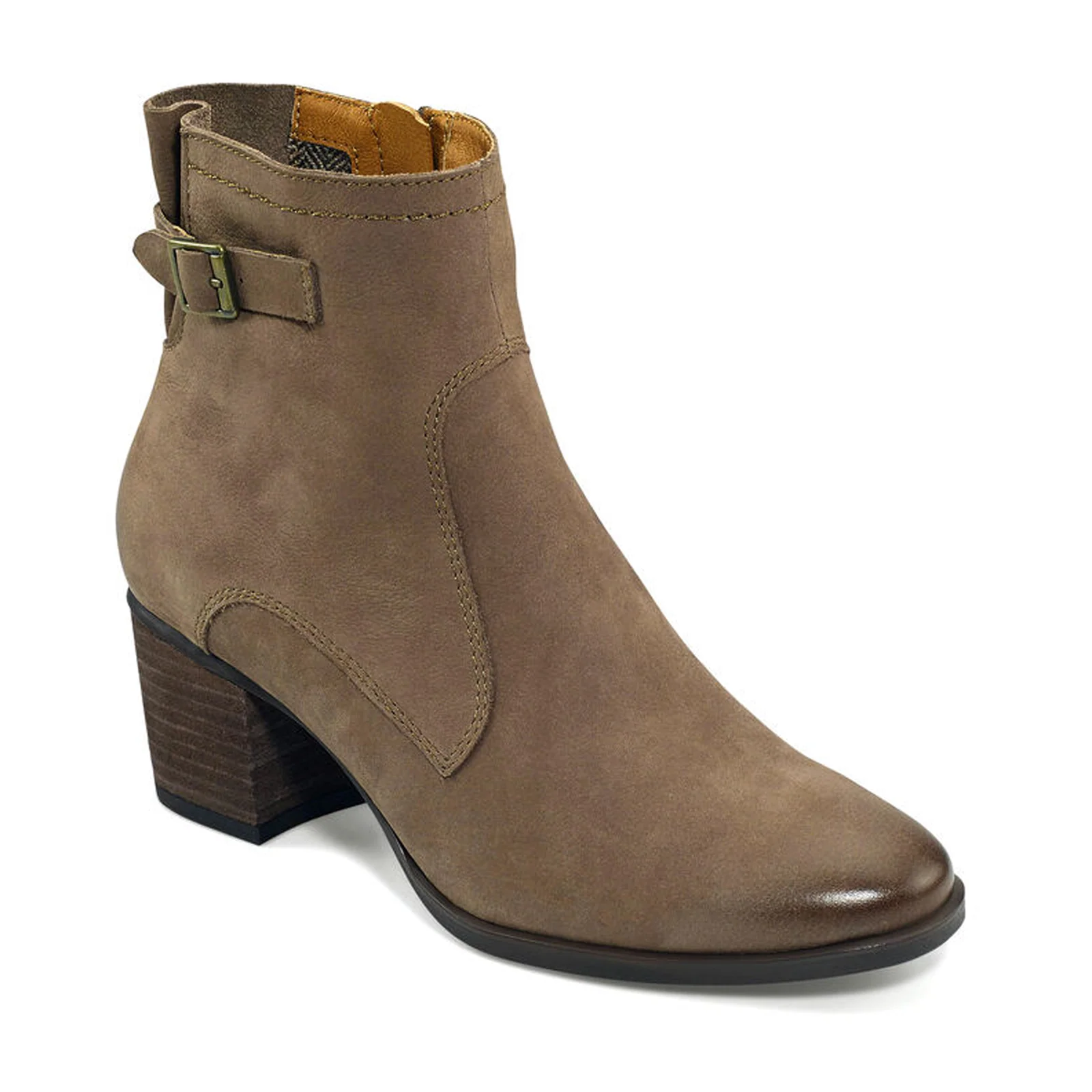 Aetrex Rubi Heeled Ankle Boot (Women) - Taupe - Image 3