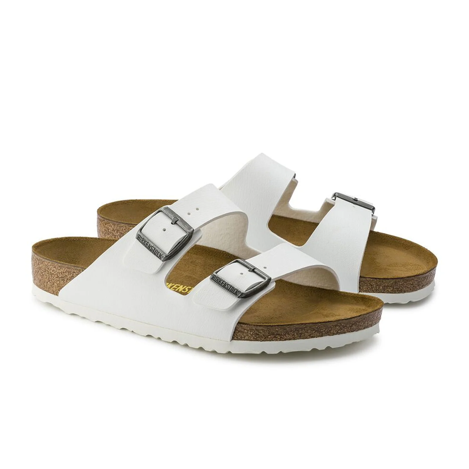 Birkenstock Arizona Slide Sandal (Unisex) - White Birko-Flor - Image 4