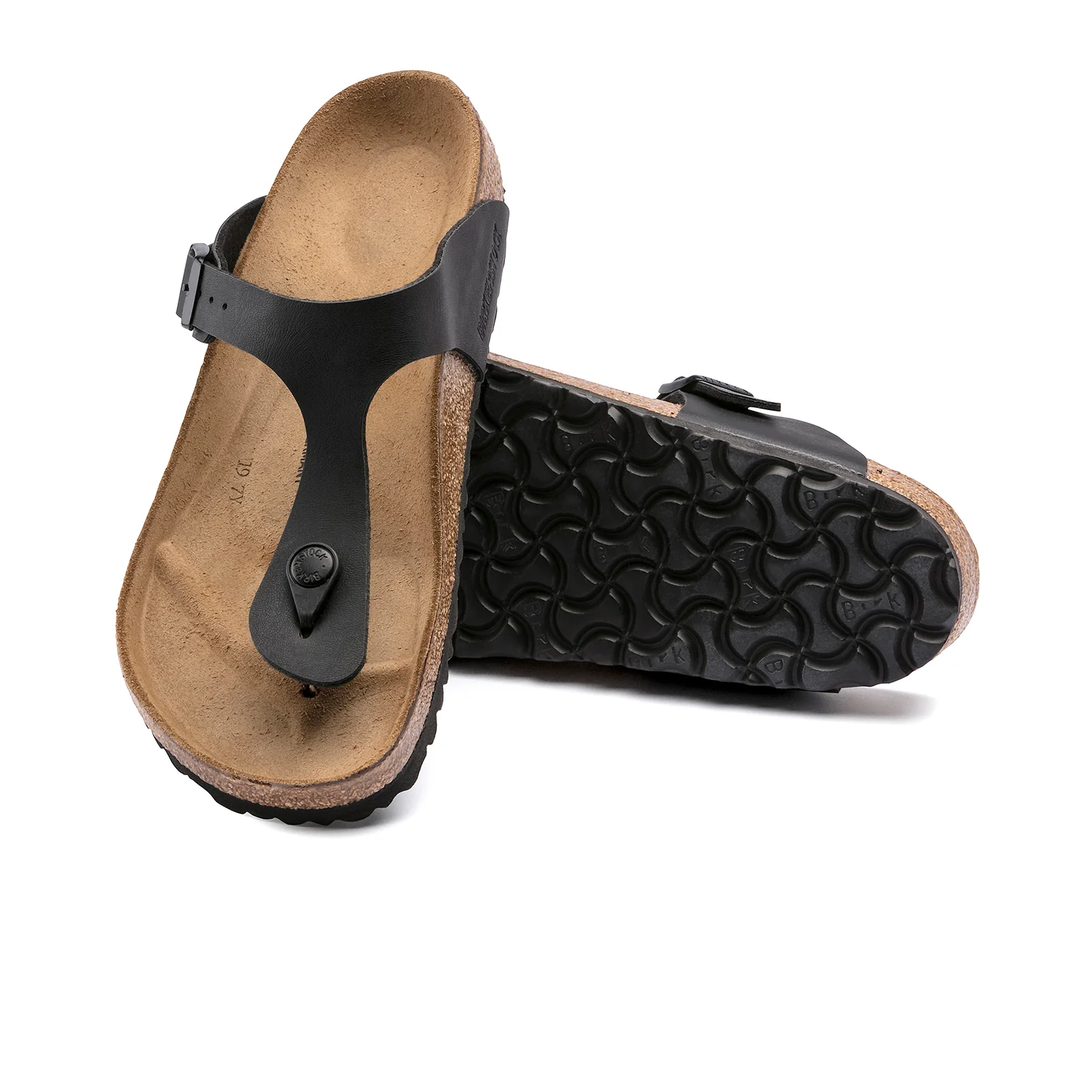 Birkenstock Gizeh Sandal (Women) - Black Birko-Flor - Image 3