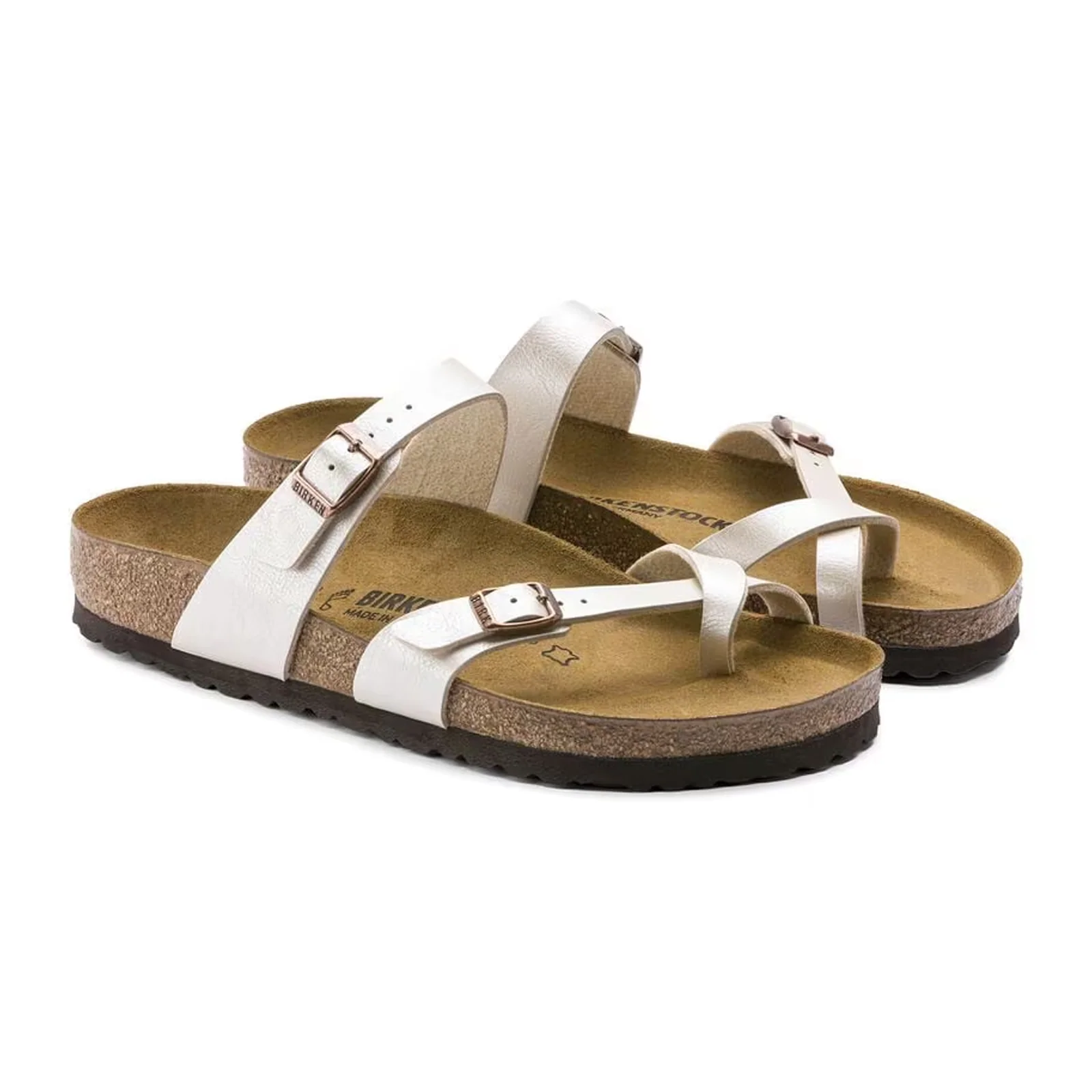 Birkenstock Mayari Sandal (Women) - Graceful Pearl White Birko-Flor - Image 4