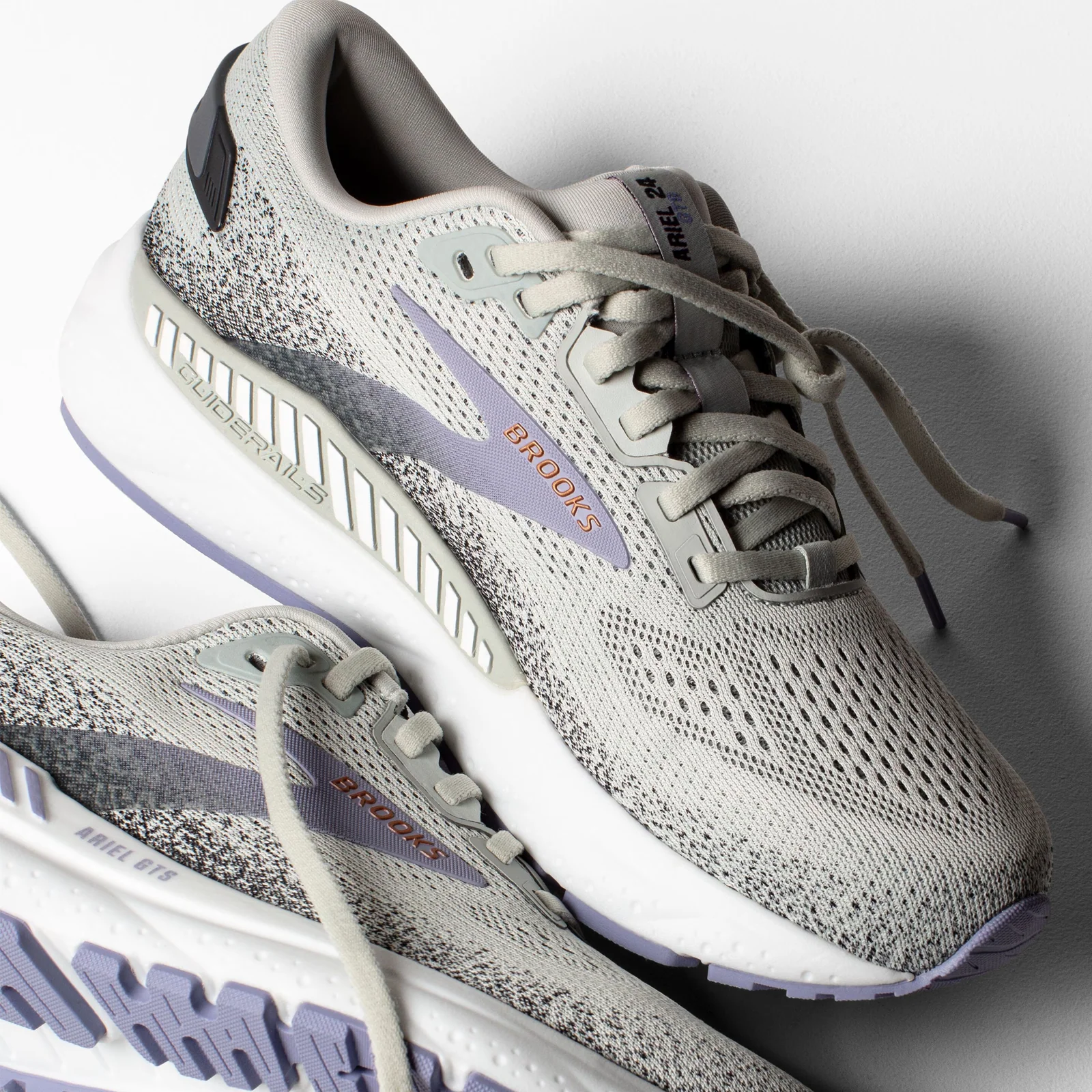 Brooks Ariel GTS 24 Running Shoe (Women) - Mercury/Ebony/Sweet Lavender - Image 7