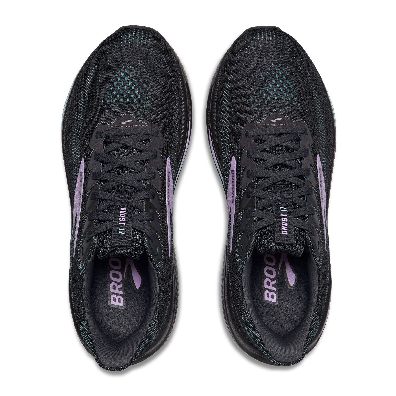 Brooks Ghost 17 Running Shoe (Women) - Grey/Clearwater/Purple - Image 4