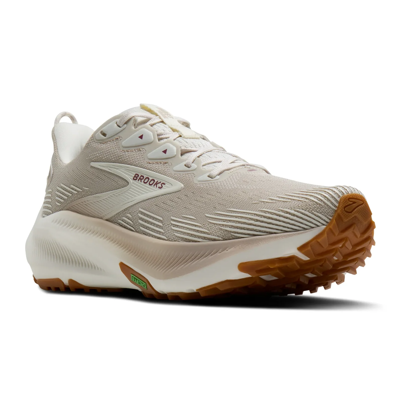 Brooks Ghost Trail Running Shoe (Women) - Coconut/Chateau/Rose - Image 3