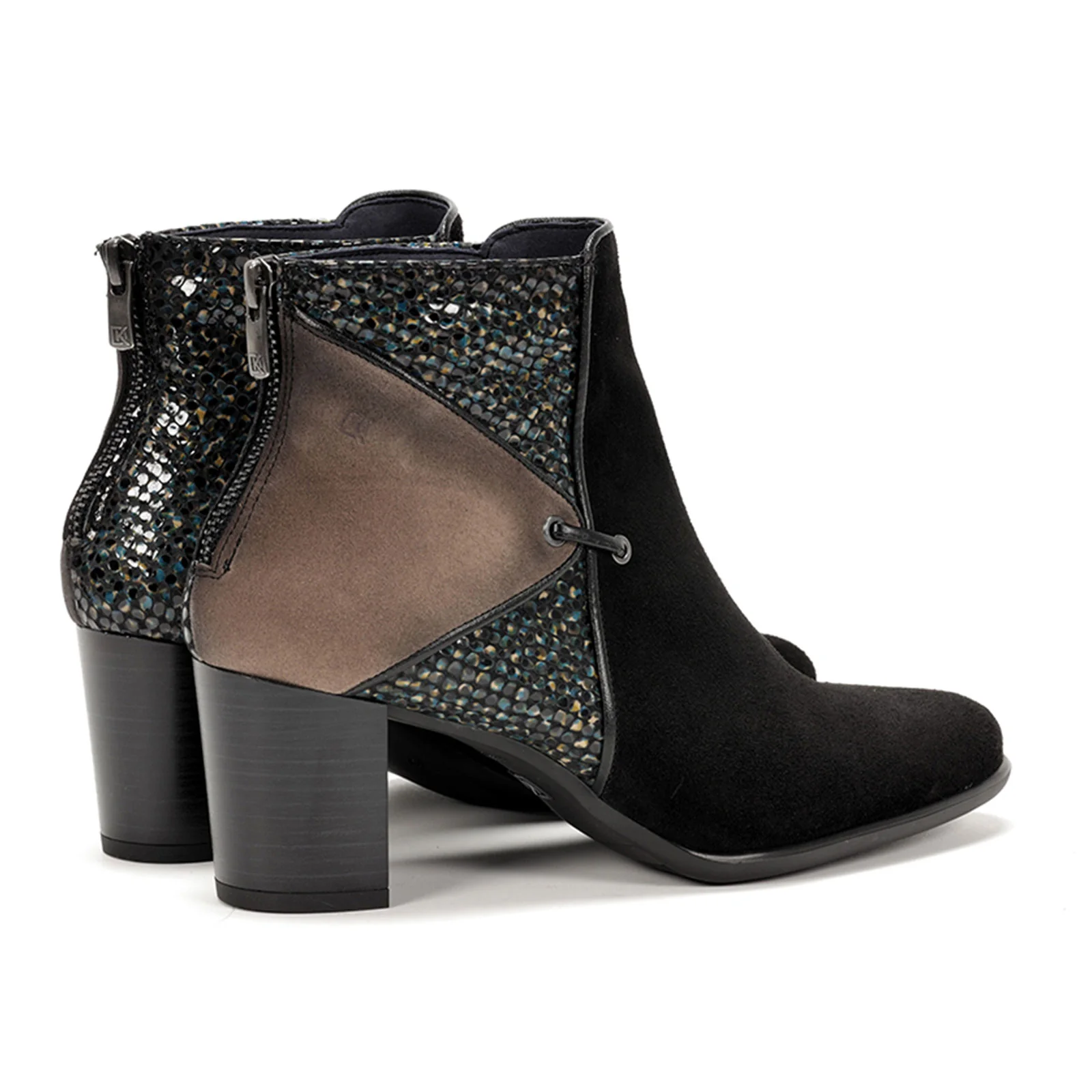 Dorking King D8925 Ankle Boot (Women) - Black/Fango - Image 4