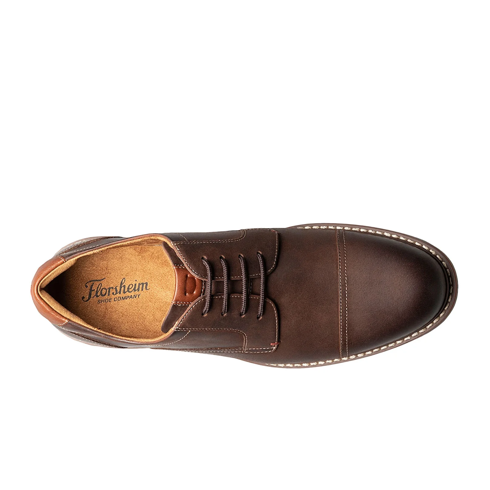 Florsheim Norwalk Cap Toe Oxford (Men) - Brown Crazy Horse - Image 3