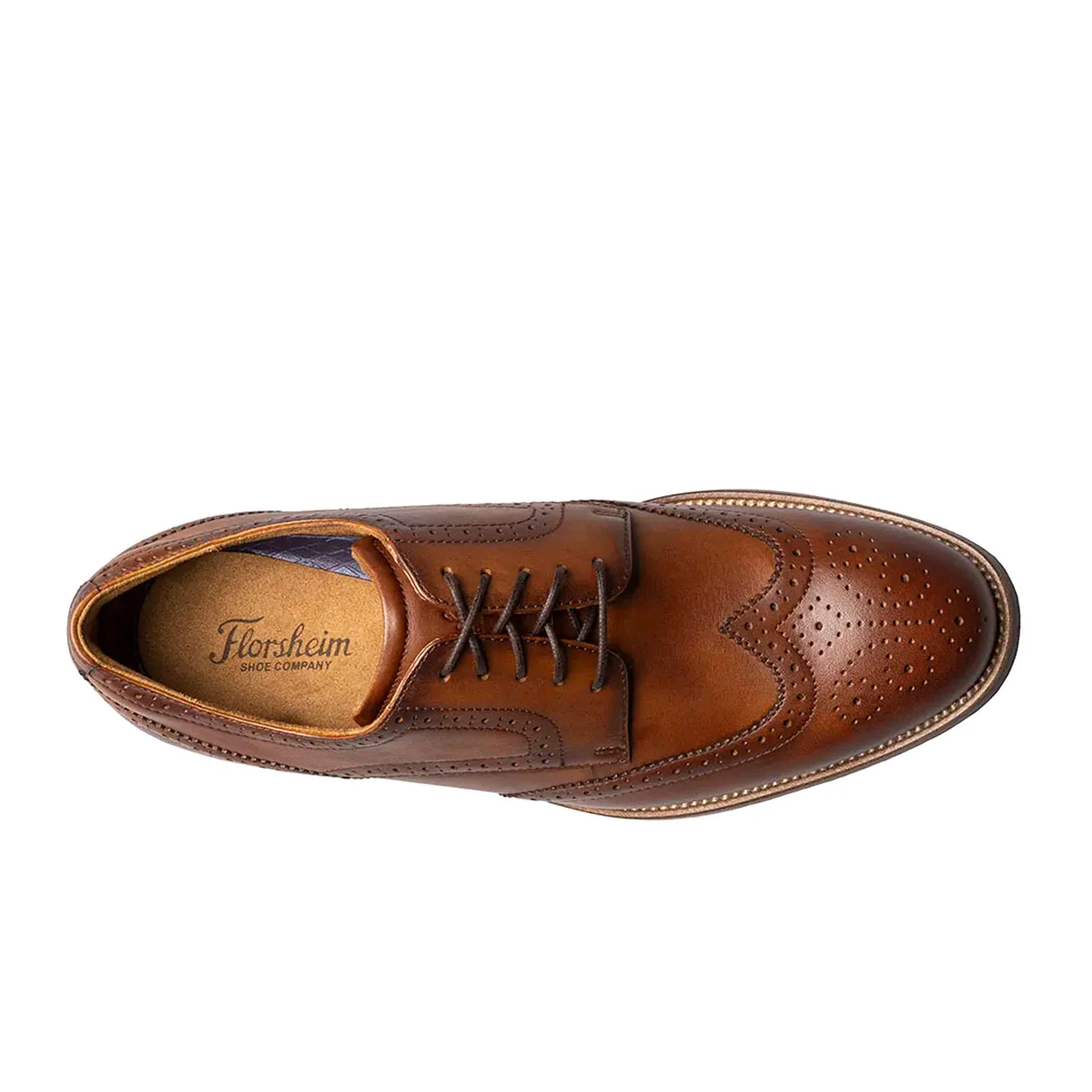 Florsheim Rucci Wing Tip Oxford (Men) - Cognac - Image 4