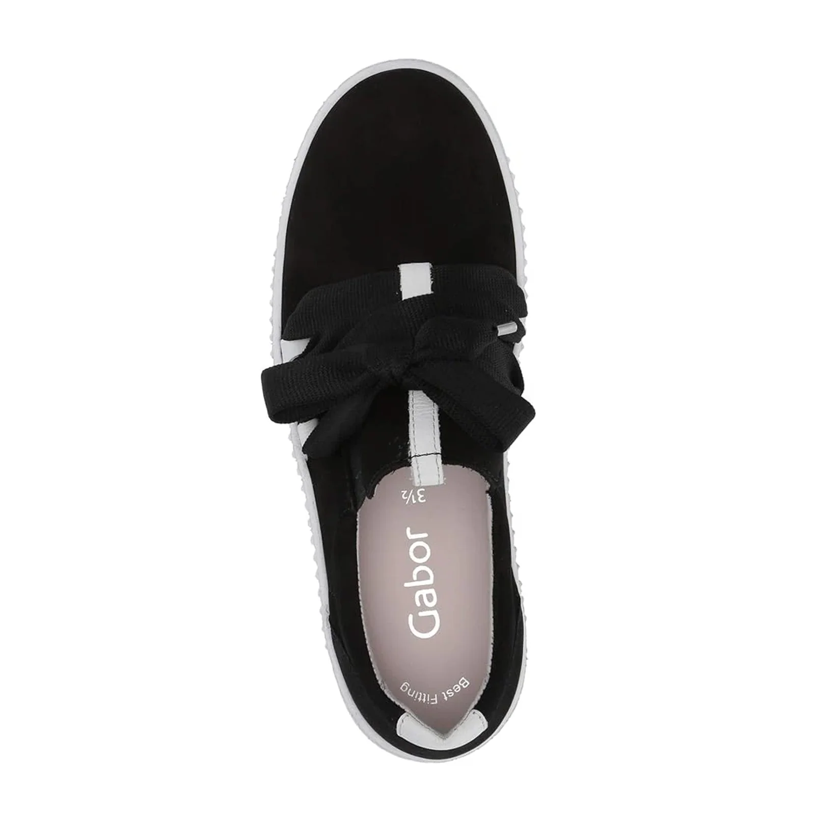 Gabor 333 Bow Sneaker (Women) - Black/Weiss - Image 3