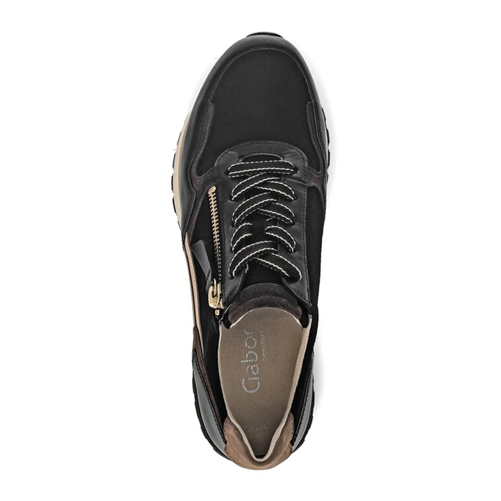 Gabor 378 Kinsey Sneaker (Women) - Schwarz/Whiskey - Image 4