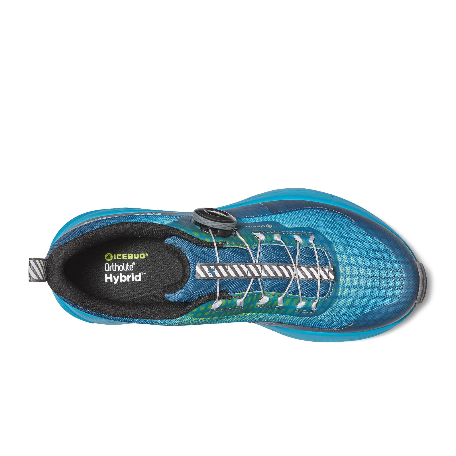 Icebug NewRun BUGrip GTX Running Shoe (Women) - Mist Blue/Aqua with Studs - Image 3
