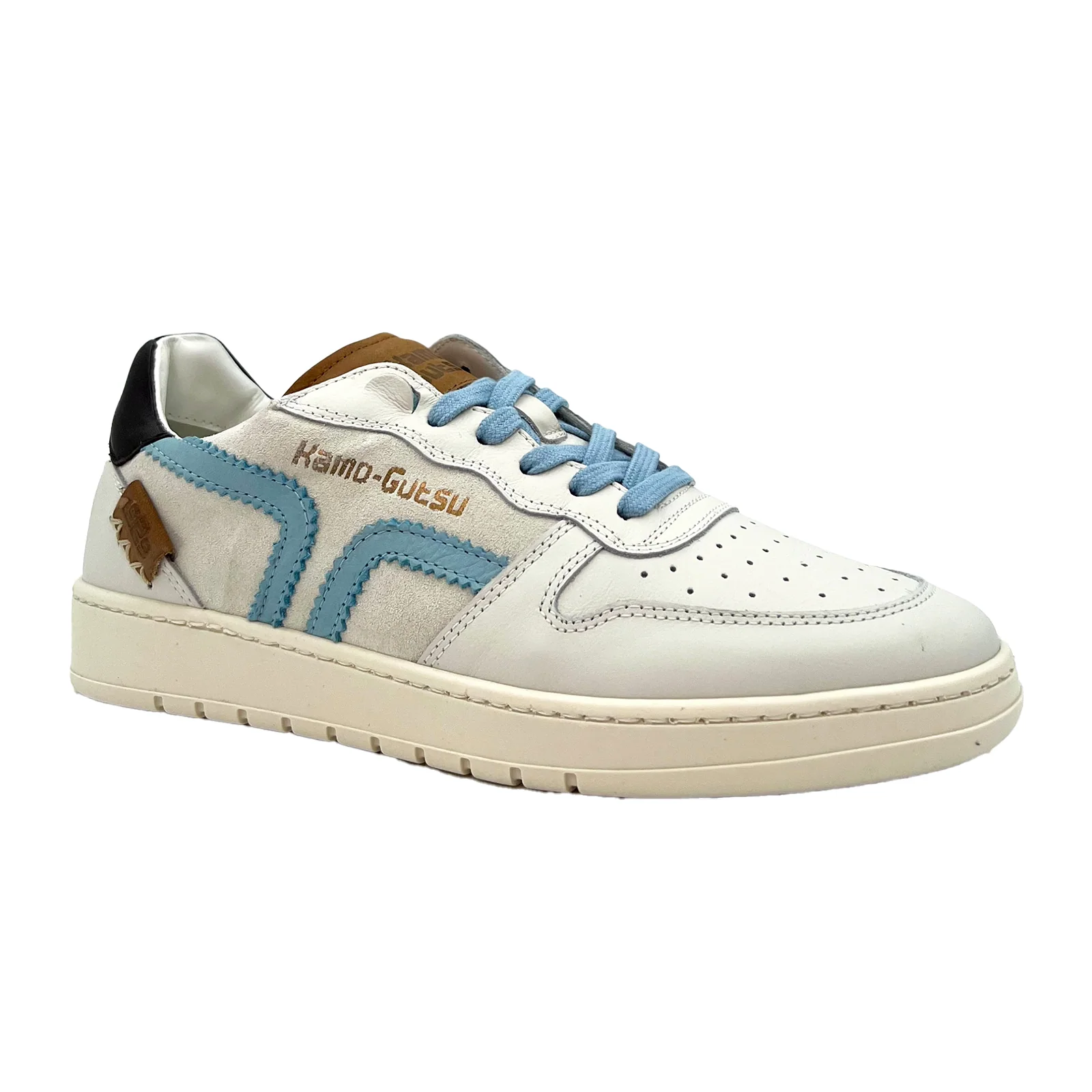 Kamo-Gutsu CAMPA 010 Sneaker (Women) - Bianco/Cielo - Image 3