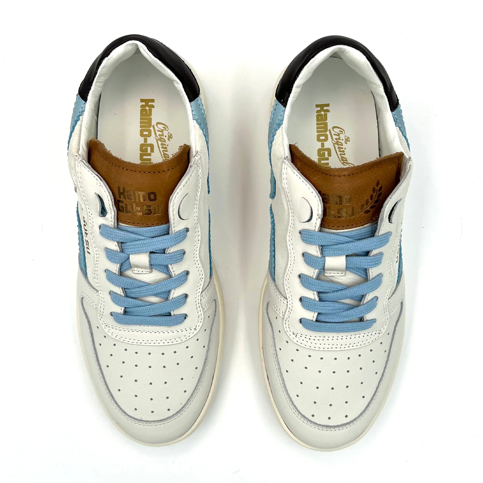 Kamo-Gutsu CAMPA 010 Sneaker (Women) - Bianco/Cielo - Image 4