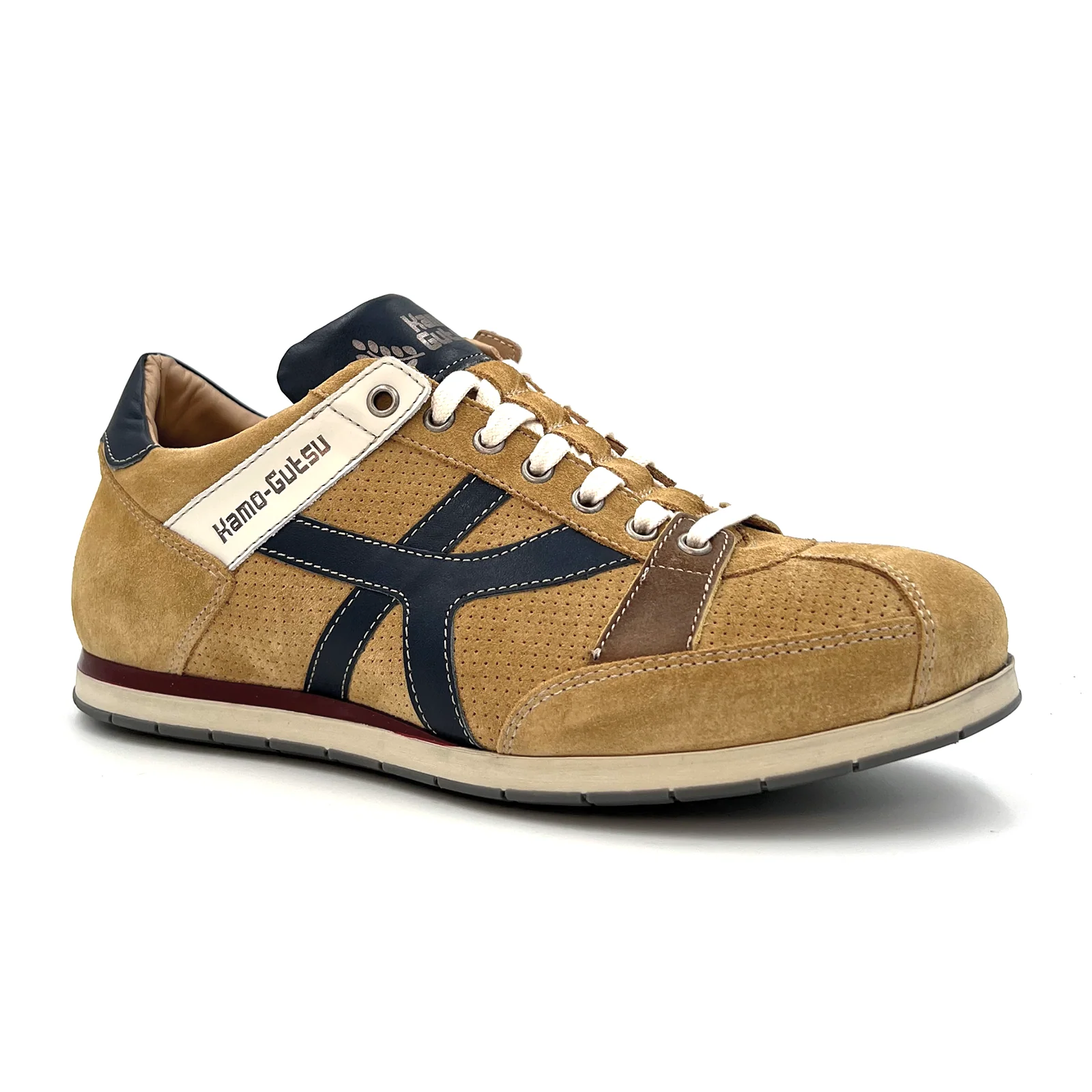 Kamo-Gutsu TIFO 044 Low Sneaker (Men) - Cam Miele/Denim - Image 3