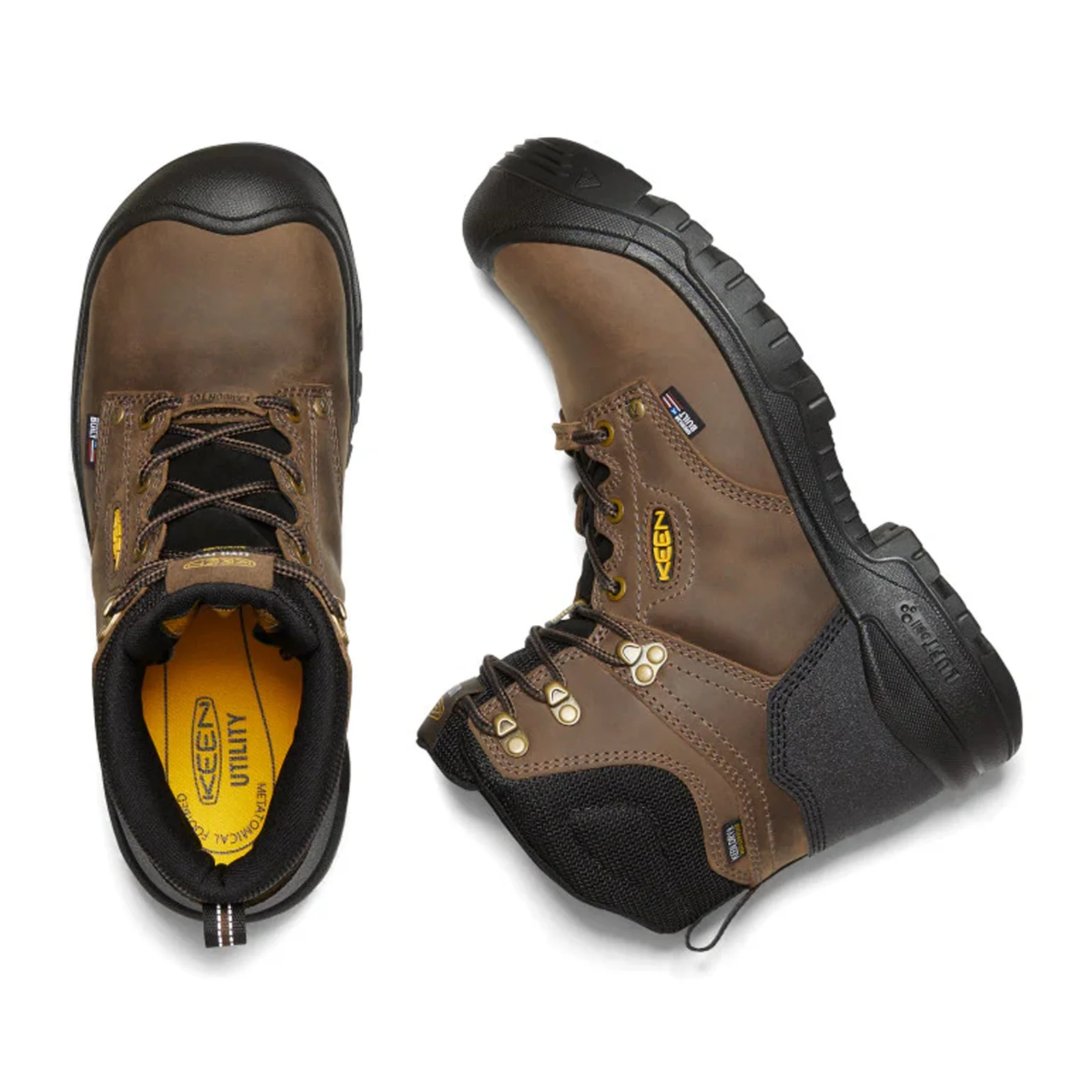 Keen Utility Independence 6" Waterproof Composite Toe Boot (Men) - Dark Earth/Black - Image 6