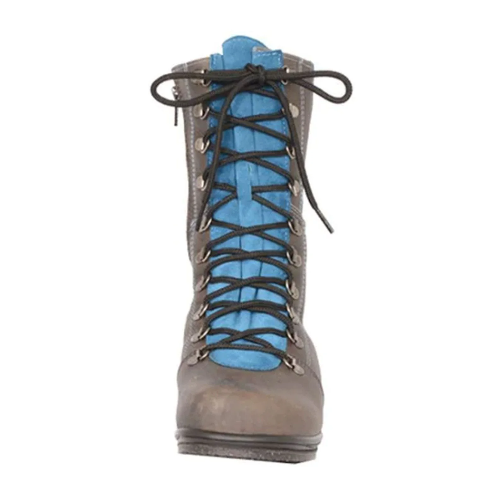 Martino Banff Mid Winter Boot (Women) - Grey/Aqua - Image 3