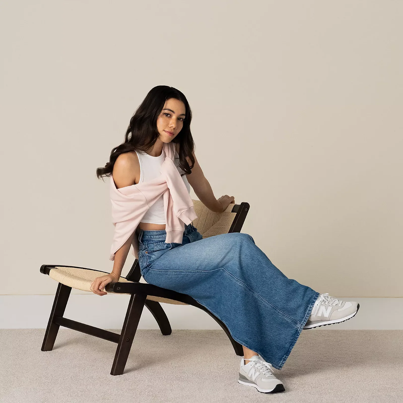 New Balance 574 Sneaker (Women) - Nimbus Cloud/White - Image 5