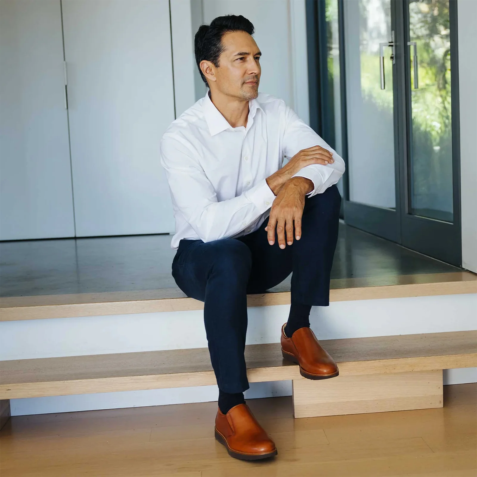 Samuel Hubbard Frequent Traveler Loafer (Men) - Whiskey Tan Leather - Image 5